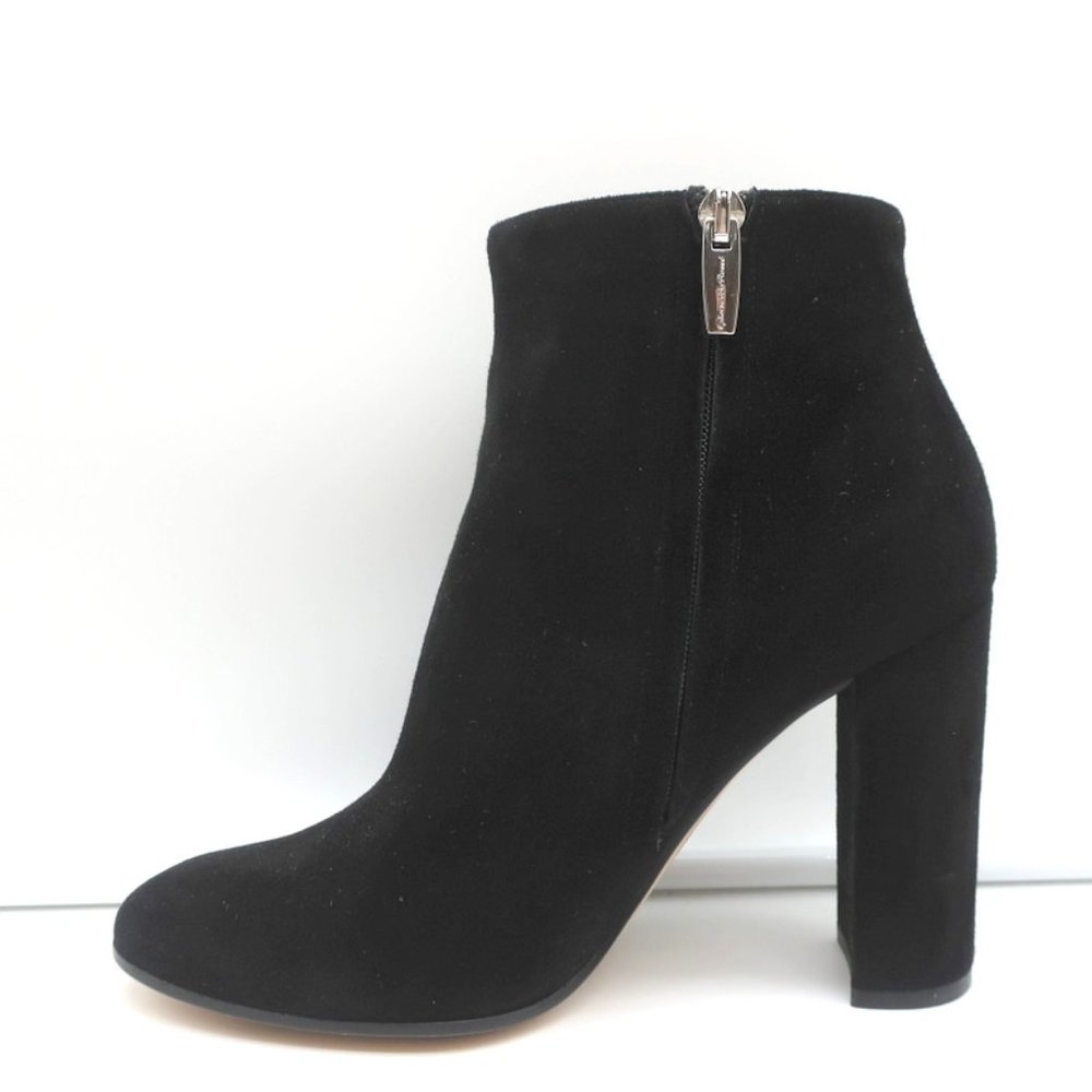 GIANVITO ROSSI ANKLE BOOTS BLACK SUEDE SIZE 39 HIGH HEEL BOOTIES - Picture 6 of 10